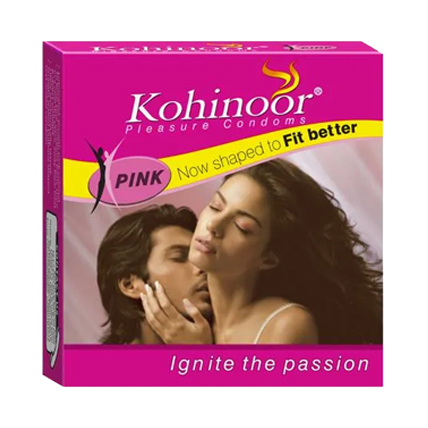 Kohinoor Condoms Pink Ignite The Passion 